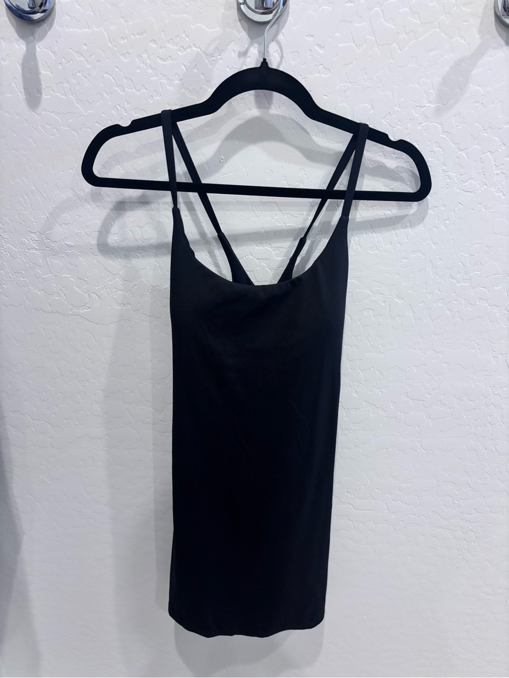 HALARA Black Strappy Slip Dress